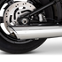 Vance & Hines 2025+ HD Softail Twin Slash 4in Round Chrome Slip-On Exhaust