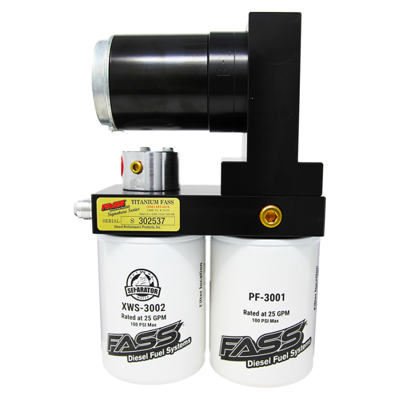 FASS Titanium Signature Series 100GPH Fuel System for 92-00 GM/Chevy 6.5L Turbo Diesel (Stock-600hp) TSC08100G