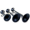 Kleinn Black Triple Horn/ 18.25In/ 14.75In/10In - XCR2.0 Coated Spun Steel