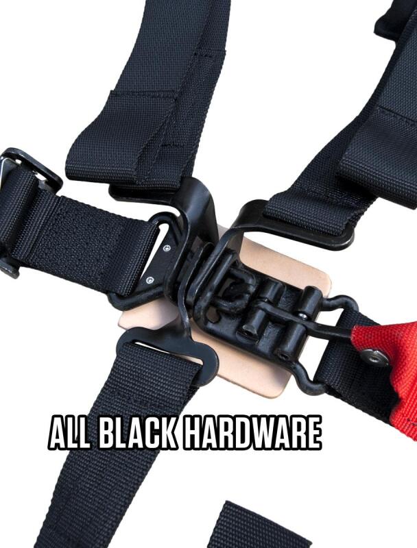 PRP 4.2 Harness with Latch / Link Lap Belt- Red