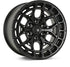 Vossen HFX-1 18x9 - 8x170 - ET0 - Deep Face - 125.1 - Satin Black Wheel