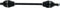QuadBoss Rugged Front Right Axle for 2020-2021 Honda TRX420FA FourTrax Rancher - 609642