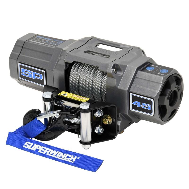 Superwinch 4500 LBS 12V DC 15/64in x 40ft Steel Rope Roller Fairlead SP 45 Winch