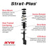 KYB Strut-Plus Complete Corner Unit Assembly for Chevrolet and GMC - SR4745