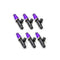 Injector Dynamics ID1050X BMW M54 Injectors 14mm Top (Purple) & Bottom (Black) Adapters (Set of 6)