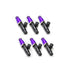 Injector Dynamics ID1050X BMW M54 Injectors 14mm Top (Purple) & Bottom (Black) Adapters (Set of 6)