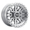 Weld Off-Road Swift 17x9in - 5x114.3 / 5x127 BP - ET-12 78.1mm CB Gloss Silver Machined Wheel & Ring