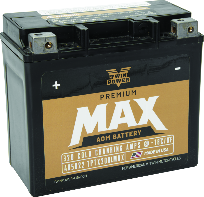 Twin Power GYZ-20HL Premium MAX Battery Replaces H-D 65989-97A Made in USA