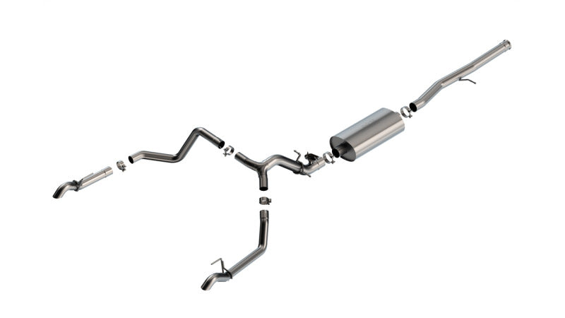 Borla Touring Catback Exhaust for 2024 Chevrolet Silverado 1500 ZR2 & GMC Sierra AT4X