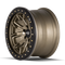 Dirty Life 9303 DT-1 17x9/8x165.1 BP/-12mm Offset/130.8mm Hub Satin Gold Wheel - Beadlock