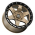 Weld Off-Road Ridge 17x9 - 5x114.3 / 5x127 BP - ET-12 - 78.1mm CB - Satin Bronze Wheel (Black Ring)