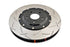 DBA 09-11 Nissan GTR R-35 Front Slotted 5000 Series 2 Piece Rotor Assembled w/ Black Hat
