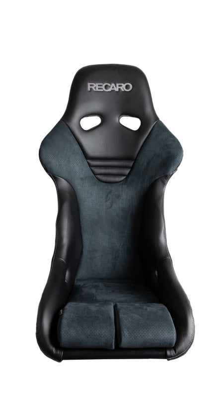 Recaro RS-G Motorsport Seat - Black Leather/Grey Alcantara (4/5/6 Point Belt)