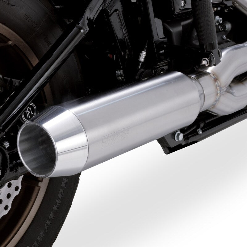 V&H 18-26 Harley Davidson M8 Narrow Tire Softail Gaslighter 2-1 HS Exhaust System