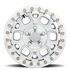 Method MR416 Beadlock 15x7 / 5x4.5 / 55mm Offset / 68.00mm Bore - Machined Clear Coat Wheel