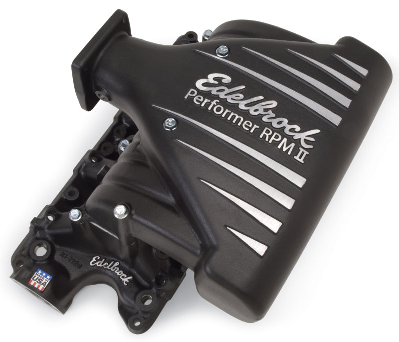 Edelbrock Intake Manifold Ford Mustang 5 0L Performer RPM II Manifold Black Finish