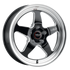 Weld S155 17x10 Ventura Drag 5x120 ET42 BS7.25 Gloss BLK MIL DIA 78.1