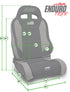 PRP Jeep Wrangler Enduro Elite Reclining Seat - Grey