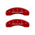 MGP 4 Caliper Covers Engraved Front & Rear Escalade Red finish silver ch