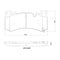 Brembo OE 21-24 Cadillac Escalade/Suburban/23-24 Chevy Silverado 1500 Ceramic Brake Pad - Front