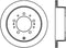 Stoptech 08-17 Toyota Land Cruiser / 08-17 Lexus LX Rear Premium Cryo Rotor