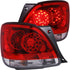 ANZO 1998-2005 Lexus Gs300 LED Taillights Red/Clear