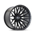 Vossen HFX-6 22x10 - 8x170 - ET-18 - Super Deep Face - 125.1 - Satin Black Wheel