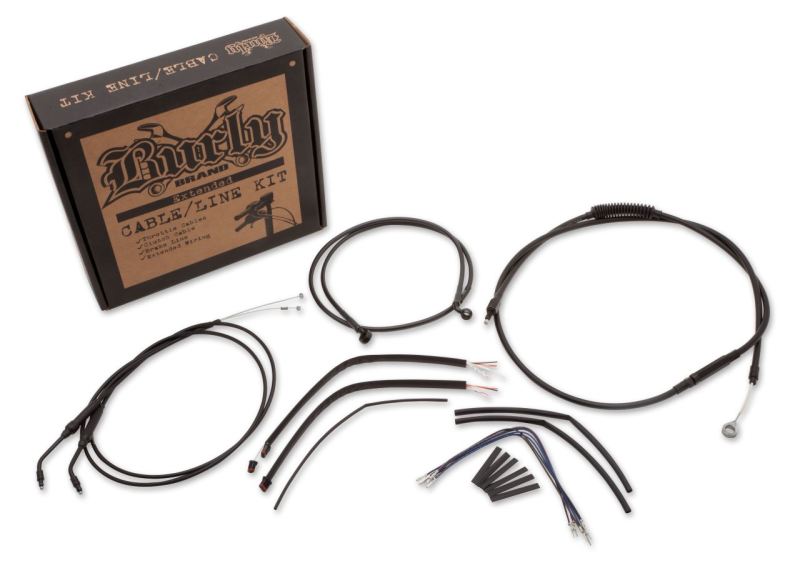 Burly Brand Control Kit 12in Bagger Ape - Black