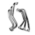 BBK 07-11 Jeep 3.8 V6 Long Tube Exhaust Headers And Y Pipe And Converters - 1-5/8 Silver Ceramic