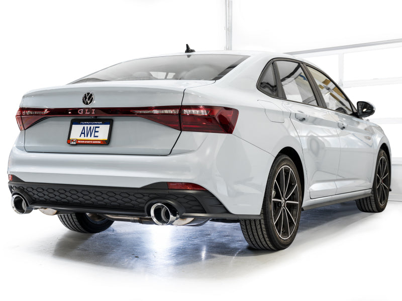 AWE 22-25 Volkswagen Jetta GLI Track Edition Exhaust - Chrome Silver Tips