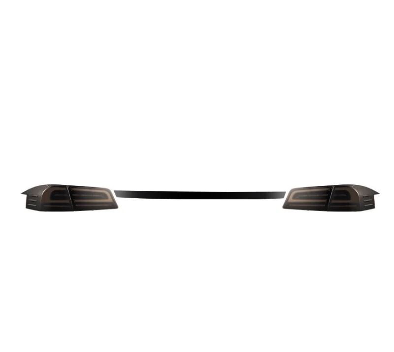 AlphaRex LUXX-Series LED Tail Lights - Black Smoke for 12-21 Tesla Model S
