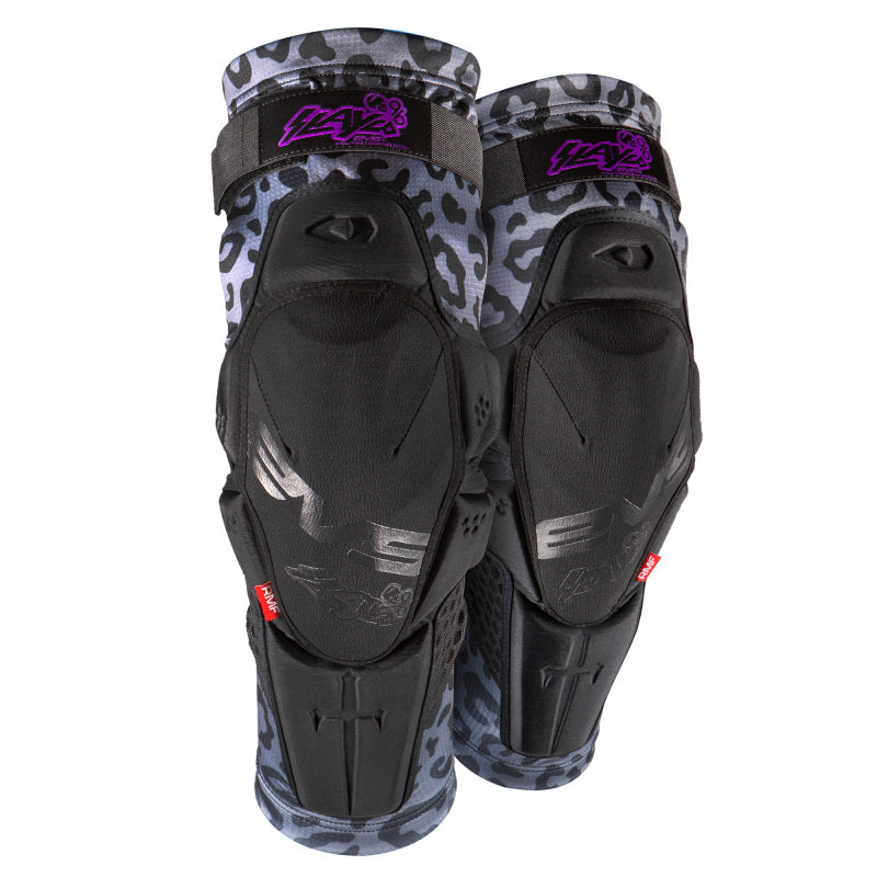 EVS Slayco96 Knee Guard Pair Ghost/Leopard - Large/XL