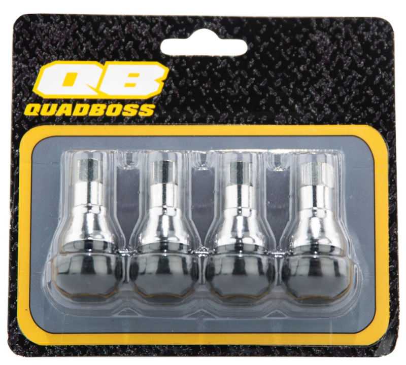 QuadBoss TR412C Valve Set of Chrome Stems for Tires - 608600