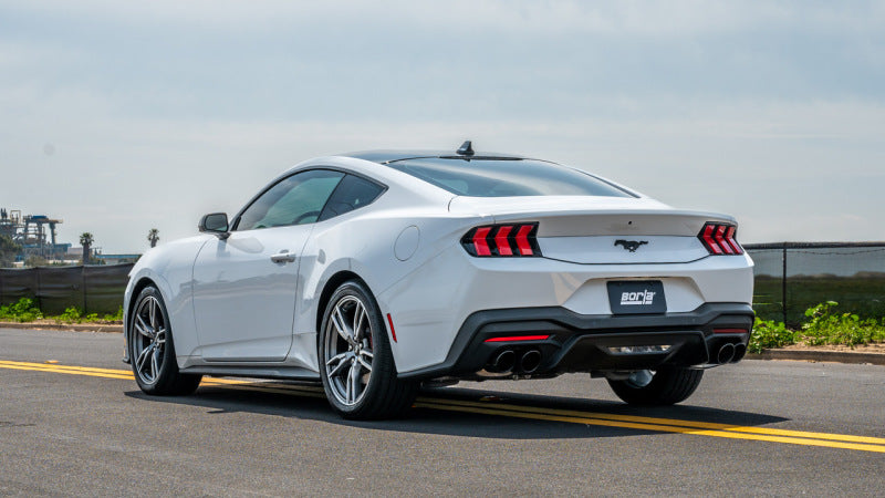 Borla ATAK Catback Exhaust Black Chrome Quad Tip for 2024 Ford Mustang Ecoboost 2.3L - Non-Active