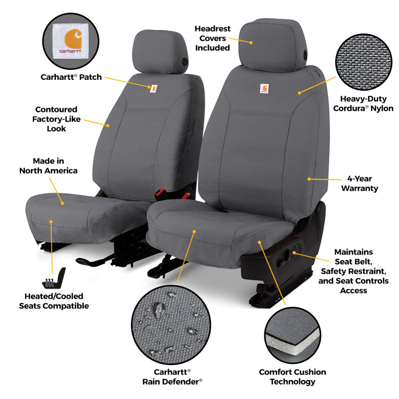 Covercraft 24-25 Jeep Wrangler Buckets Carhartt Super Dux Precision Fit Custom Front Row Seat Cover