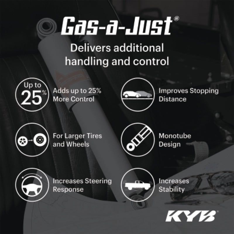 KYB Gas-a-Just Rear Shock for 2019-2021 Chevrolet Silverado and GMC Sierra 1500 - 5550025
