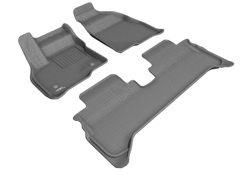 3D MAXpider 2017-2020 Chevrolet Bolt Ev Kagu 1st & 2nd Row Floormats - Gray