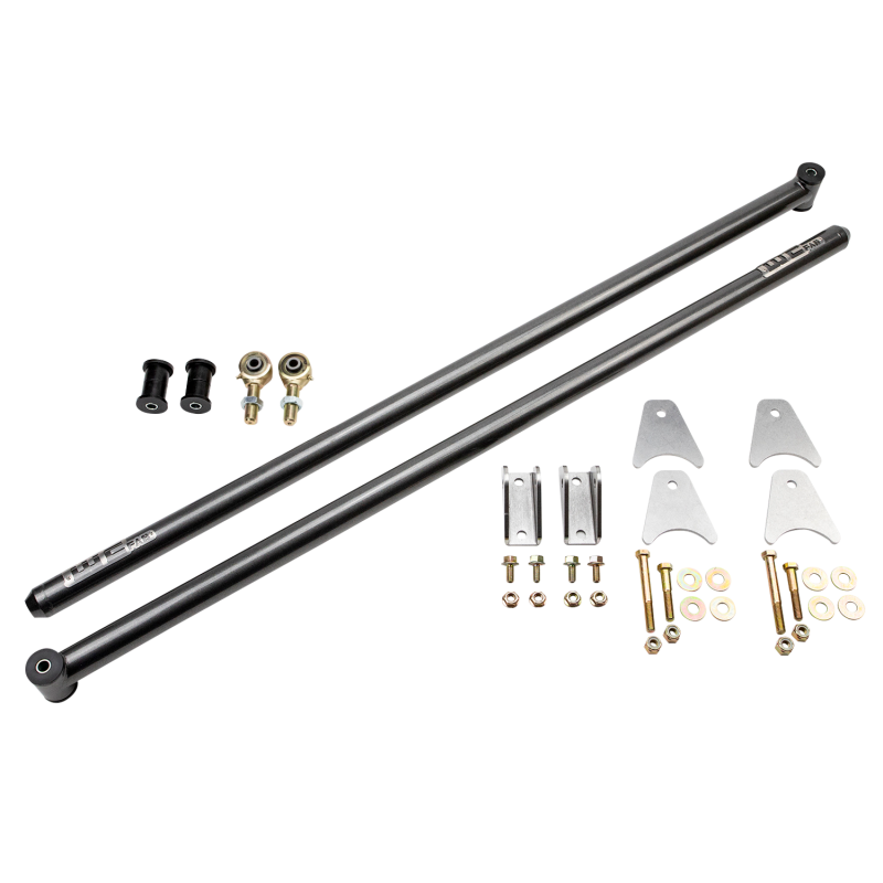 Wehrli 99-18 Ford/Dodge ECLB & CCLB 68in Traction Bar Kit - Gloss Black