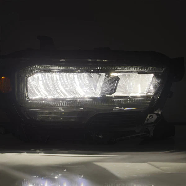 AlphaRex 16-23 Toyota Tacoma LUXX-Series LED Crystal Headlights - Alpha-Black