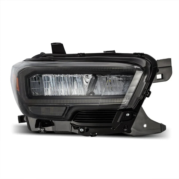AlphaRex 16-23 Toyota Tacoma LUXX-Series LED Crystal Headlights - Alpha-Black