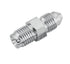 Twin Power Chrome Brake Fitting Male 3/8-24 Inverted Flare to AN-3 Male Straight