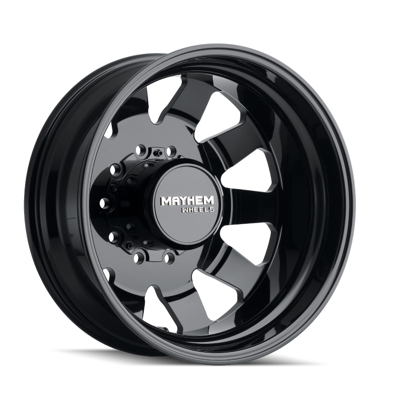 Mayhem 8181 Challenger Dually 22x8.25 / 10x225 BP / 169mm Offset / 170.1mm Hub Full Black Wheel