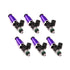 Injector Dynamics 1750-XDS - 60mm Length - 14mm Purple Top - 14mm Lower O-Ring (Set of 6)