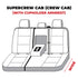 Covercraft 21-24 Ford F-250 Carhartt Super Dux SeatSaver Custom Second Row Seat Covers - Black