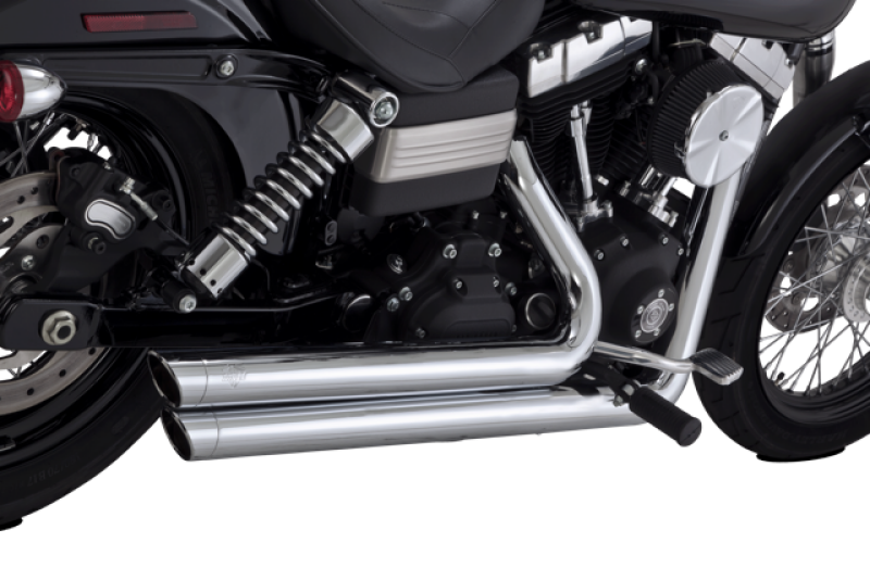 Vance & Hines HD Dyna 06-09 Bigshots Staggered Chrome Full System Exhaust