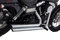 Vance & Hines HD Dyna 06-09 Bigshots Staggered Chrome Full System Exhaust