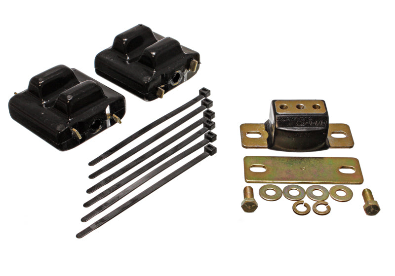 Energy Suspension 87-91 Suburban C10-C30 2WD Black Motor & Transmision Mounts-Zinc Finish