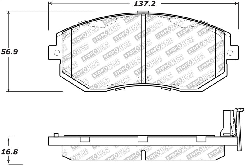 StopTech Street Select Brake Pads - Front