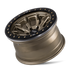 Dirty Life 9303 DT-1 17x9/8x165.1 BP/-12mm Offset/130.8mm Hub Satin Gold Wheel - Beadlock