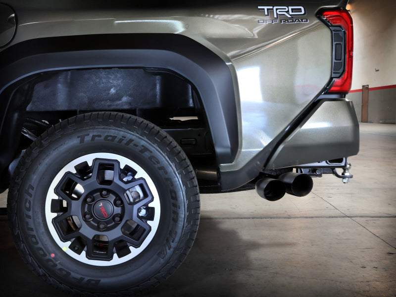 aFe Vulcan Series Cat-Back Exhaust System for 2024 Toyota Tacoma 2.4L with Black Tips